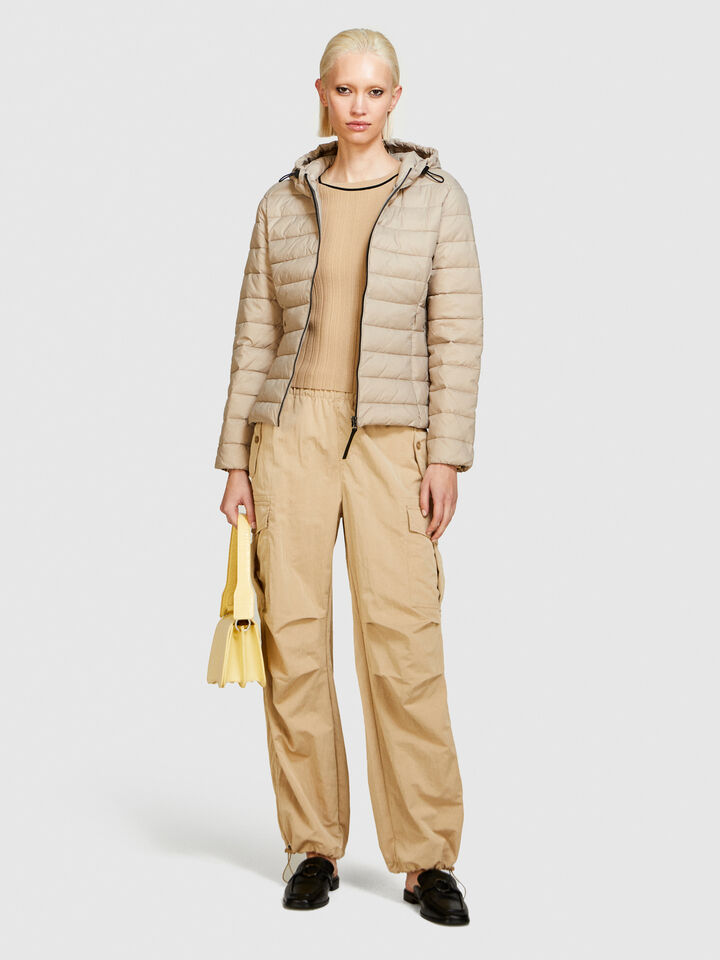 Padded slim comfort fit jacket - women's puffer jackets and coats - Beige | Sisley image number 1